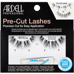 Ardell Pre-Cut Wispies Lashes Black (with DUO Glue)