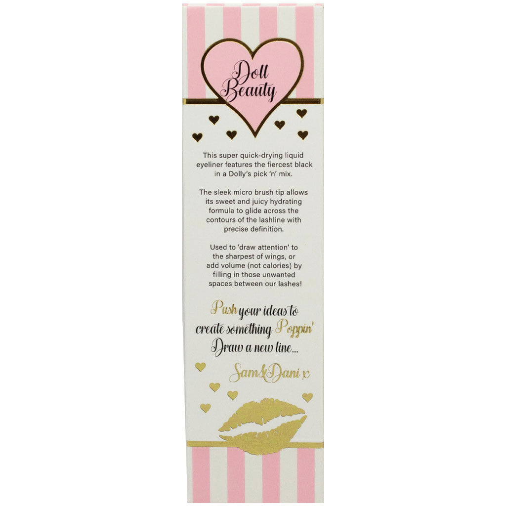 Doll Beauty Push Poppin' Liner - Liquorice Black (Back of Packaging)