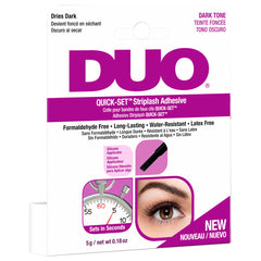 DUO Quick-Set Strip Lash Adhesive Dark Tone (5g) Angled