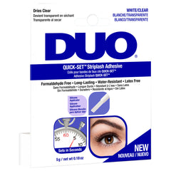 DUO Quick-Set Strip Lash Adhesive White/Clear (5g) Angled
