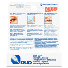 DUO Quick Set Strip Lash Adhesive Clear Tone (Box Rear)
