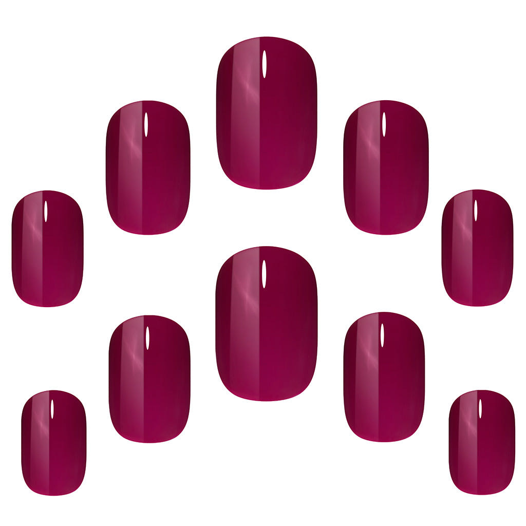 Elegant Touch False Nails Squoval Short Length - Berry Blast (Loose)