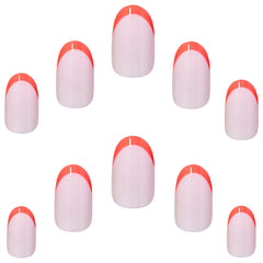 Elegant Touch Luxe Looks False Nails Oval Medium Length - Hot Tip (Loose)