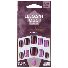 Elegant Touch Luxe Looks False Nails Squoval Short Length - Werk It!