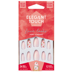 Elegant Touch Luxe Looks False Nails Stiletto Medium Length - Very Cherry