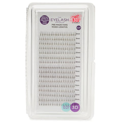 Eyelash Emporium 3D C Curls Pre-Made Fans 0.07 Mixed Lengths (9mm, 10mm, 11mm, 12mm)