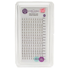 Eyelash Emporium 5D C Curls Pre-Made Fans 0.07 Mixed Lengths (9mm, 10mm, 11mm, 12mm)