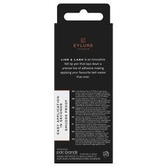 Eylure Line and Lash 2-in-1 Lash Adhesive Eyeliner - Black (0.7ml) - Back of Packaging
