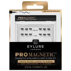 Eylure Pro Magnetic Eyeliner & Lash Flare Kit - Faux Mink Lash Flares