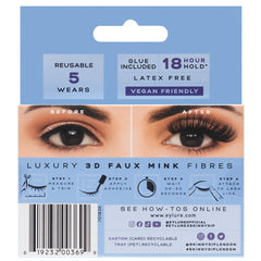 Eylure x Skinnydip Enchanted Lashes - Crescent (Back of Packaging)