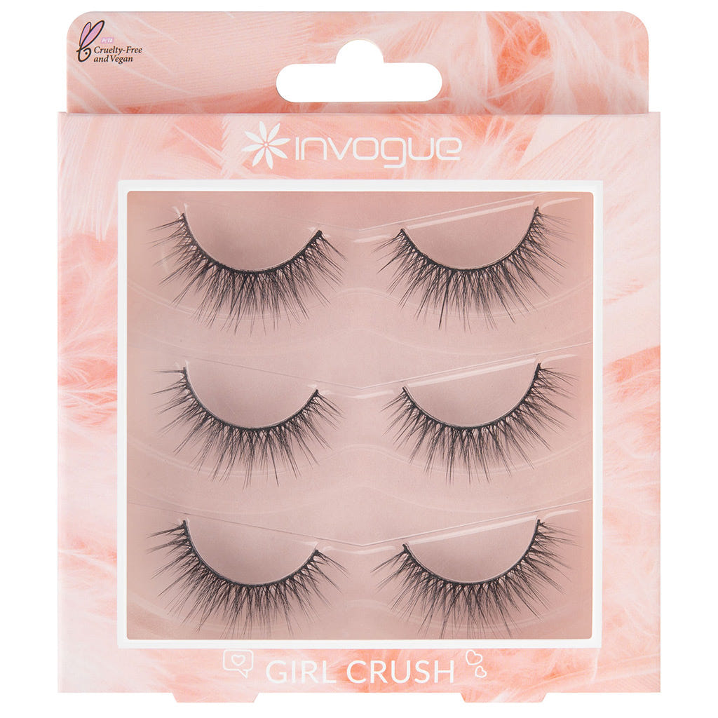 Invogue False Eyelashes Girl Crush Multipack (3 Pairs)