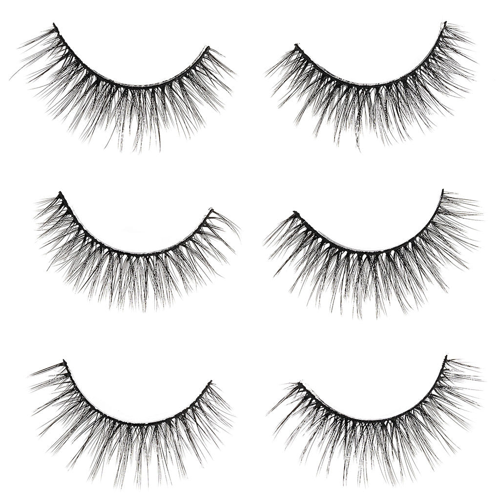 Invogue False Eyelashes Girl Crush Multipack (3 Pairs) - Lash Scan
