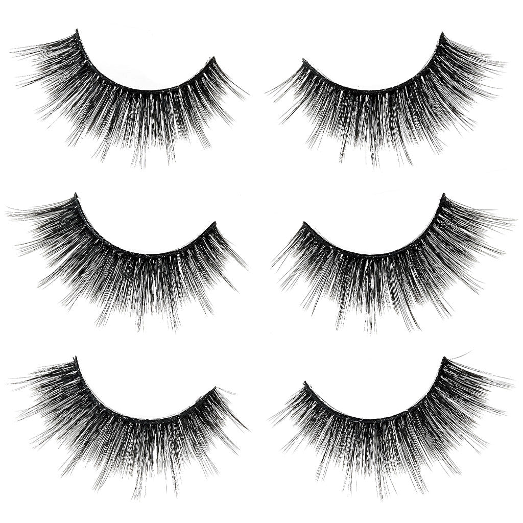 Invogue False Eyelashes Happy Hour Multipack (3 Pairs) - Lash Scan