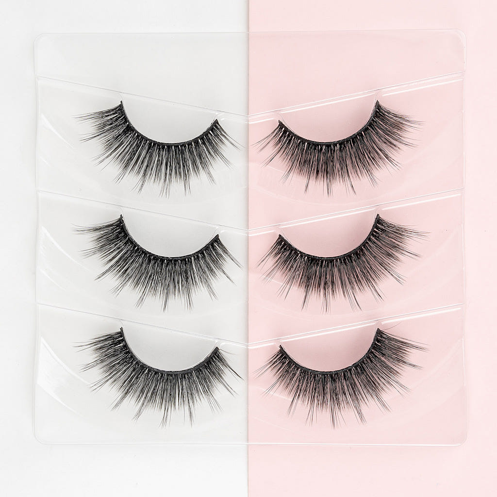 Invogue False Eyelashes Happy Hour Multipack (3 Pairs) - Lifestyle 1