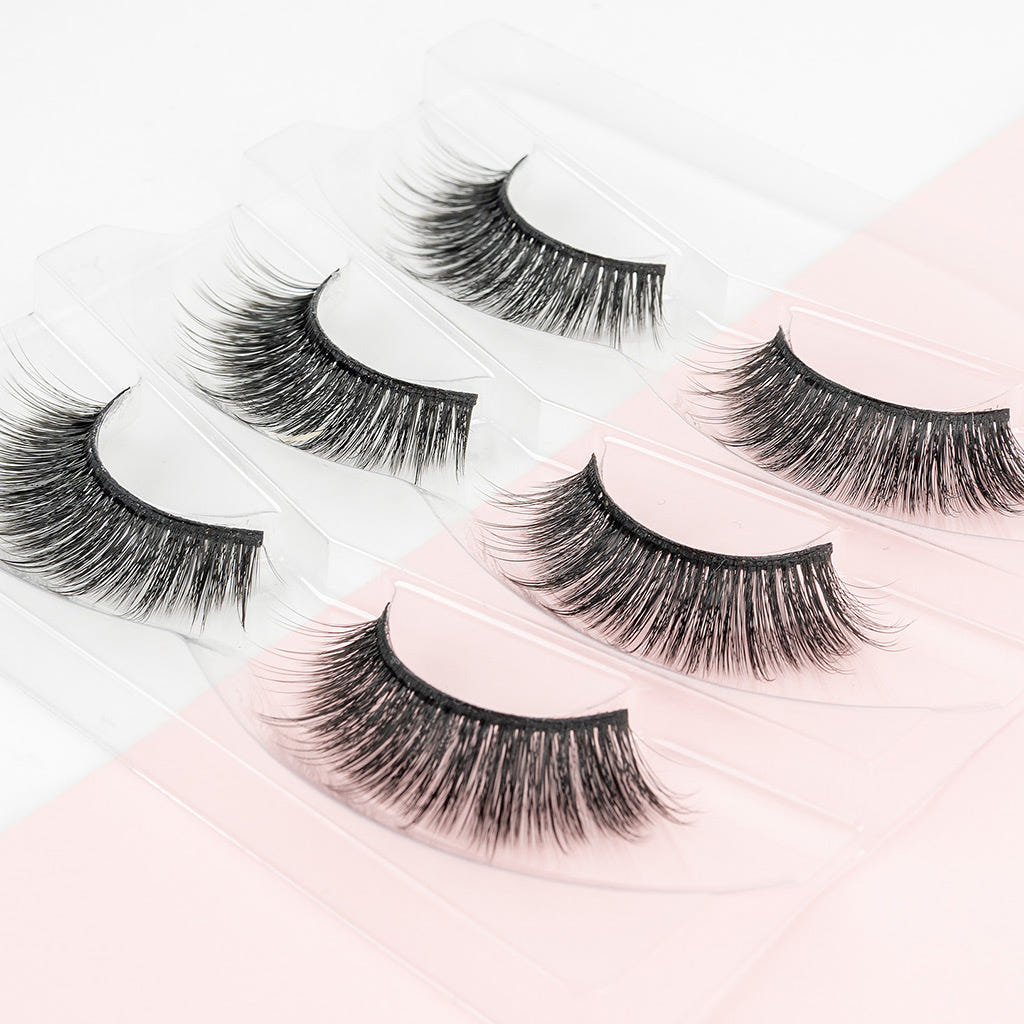 Invogue False Eyelashes Happy Hour Multipack (3 Pairs) - Lifestyle 2