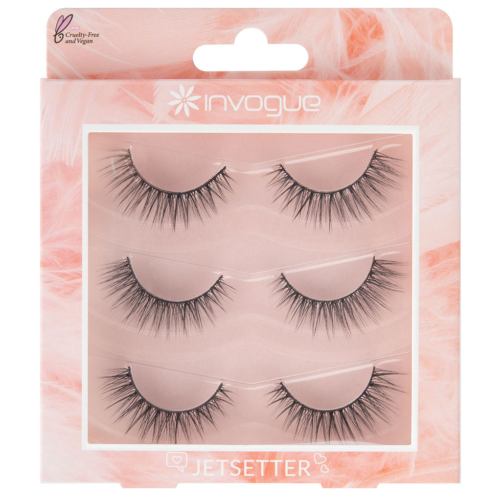 Invogue False Eyelashes Jetsetter Multipack (3 Pairs)