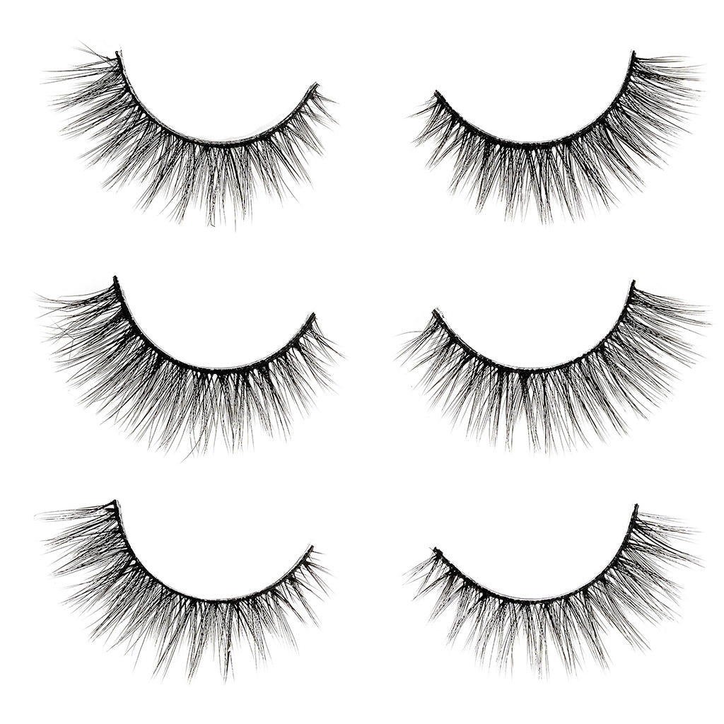 Invogue False Eyelashes Jetsetter Multipack (3 Pairs) - Lash Scan