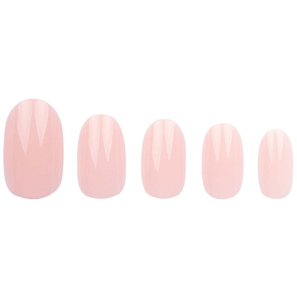 Invogue False Nails Oval Medium Length - Baby Pink (Loose)
