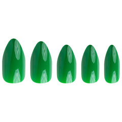 Invogue False Nails Oval Medium Length - Venom Green (Loose)