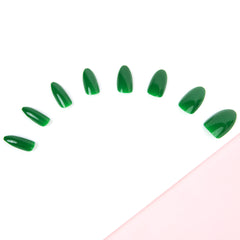 Invogue False Nails Oval Medium Length - Venom Green (Lifestyle 2)