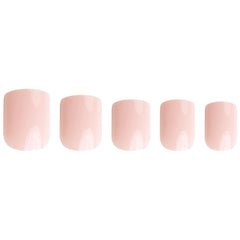 Invogue False Nails Square Medium Length - Dusty Pink (Loose)