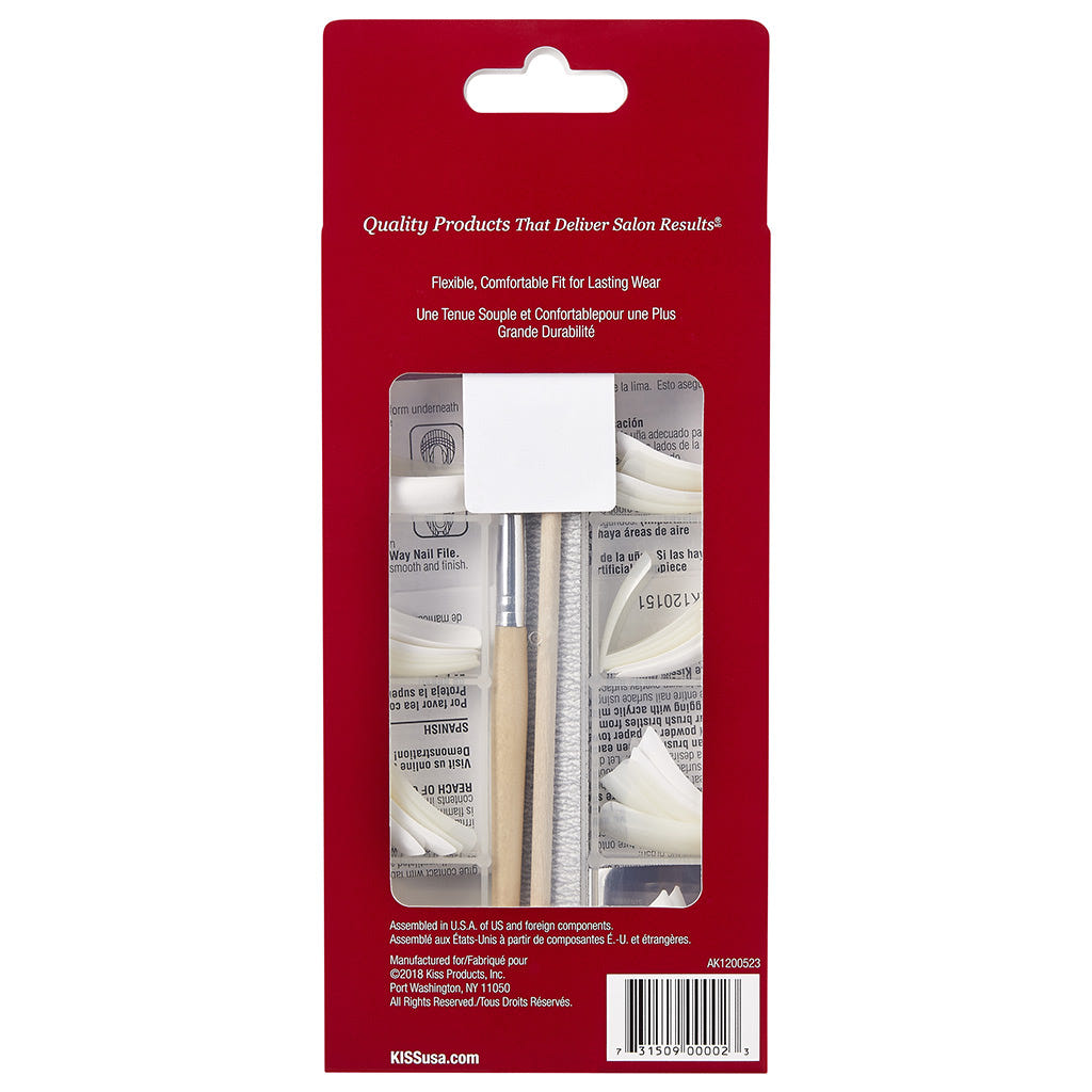 Kiss False Nails - Complete Salon Acrylic Kit (Back of Pack)