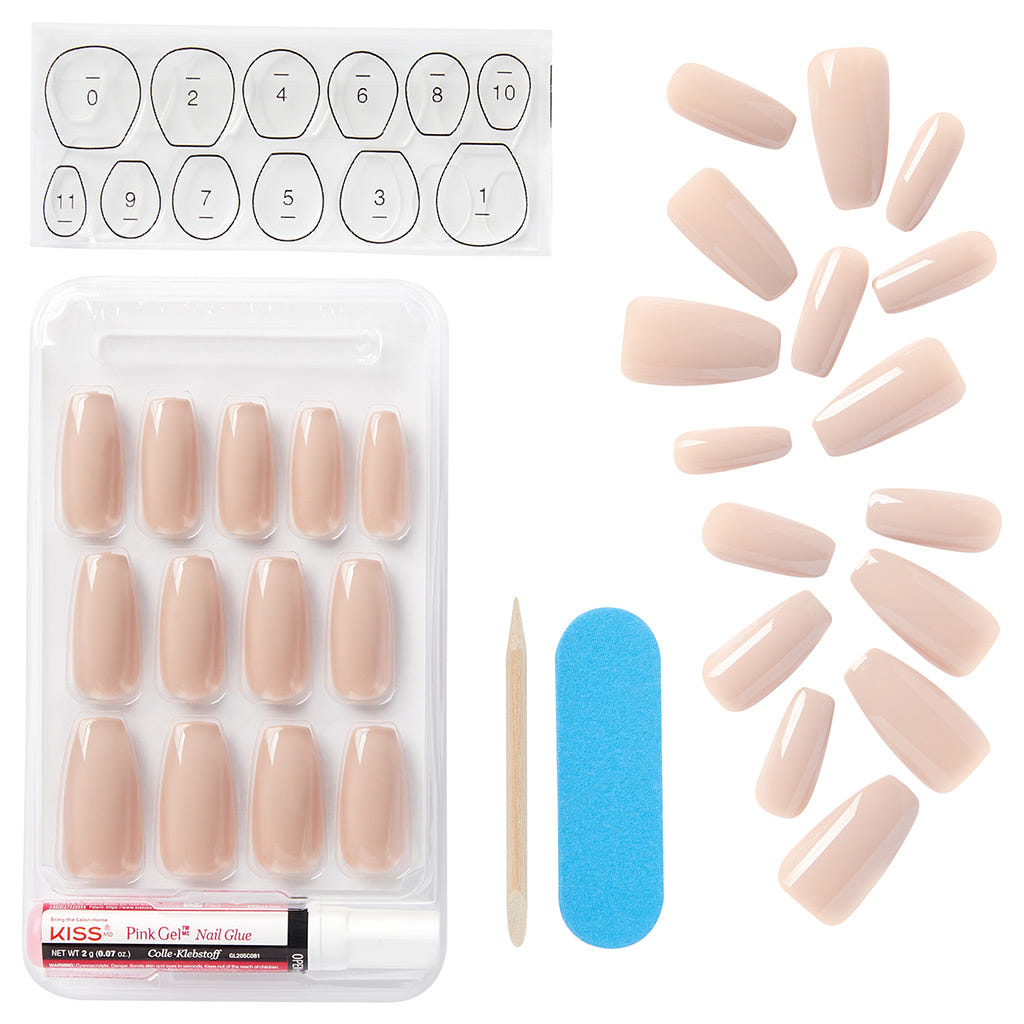 Kiss False Nails Gel Fantasy Nails - Ab Fab (Open)
