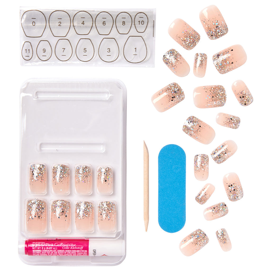 Kiss False Nails Gel Fantasy Nails - Fanciful (Open)