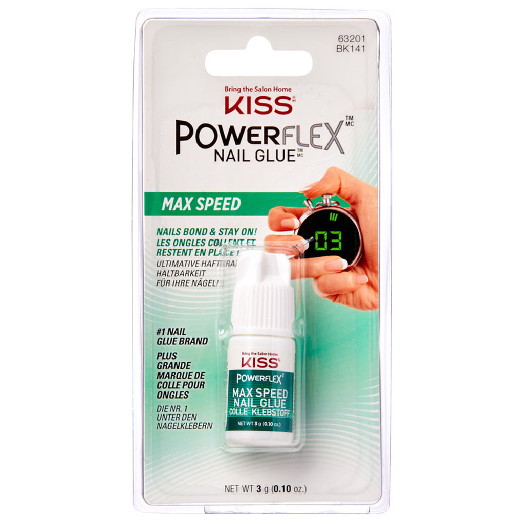 Kiss False Nails Powerflex Nail Glue - Max Speed (3g)