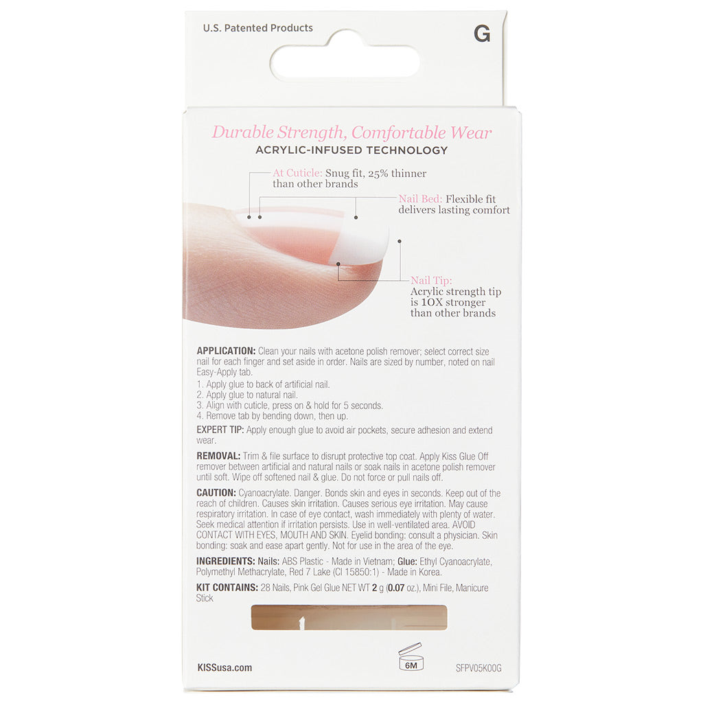 Kiss False Nails Salon Acrylic French Nails Crush Hour False Eyelashes