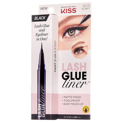 Kiss Lash Glue Liner - Black (0.7ml) - Angled Packaging