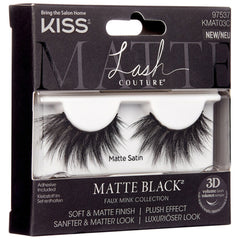 Kiss Matte Black Faux Mink Collection - Matte Satin (Angled Packaging Shot 1)
