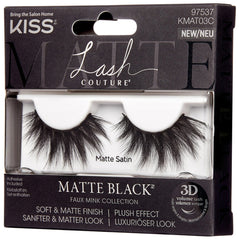 Kiss Matte Black Faux Mink Collection - Matte Satin (Angled Packaging Shot 2)