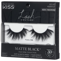 Kiss Matte Black Faux Mink Collection - Matte Silk (Angled Packaging)