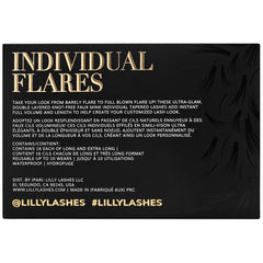 Lilly Lashes Full Blown Flare Up Individual Lashes (Back of Packaging)