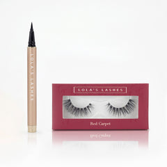 Lola's Lashes x Liberty Flick & Stick Kit - Red Carpet with Black Liner (Loose)