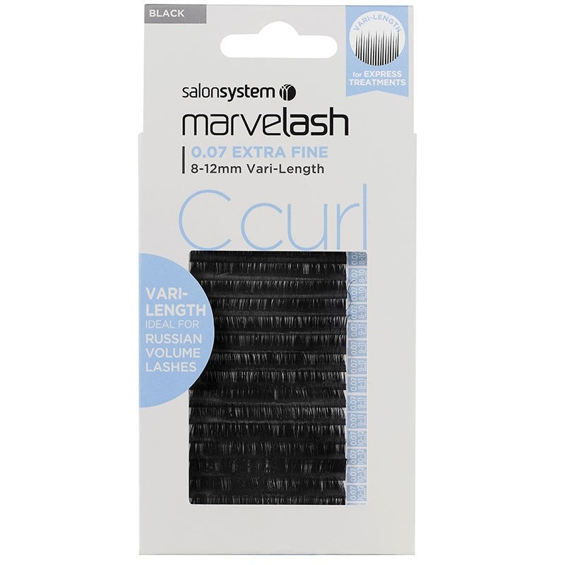 Marvelash C Curl Lashes 0.07 Extra Fine Vari-Length, Assorted Length (8-12mm)