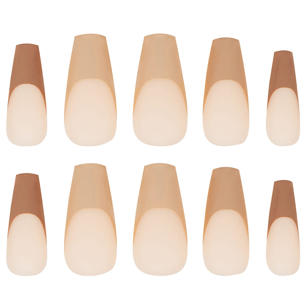 Nail HQ False Nails Long Coffin - Nude Tips (Loose)