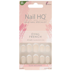 Nail HQ False Nails Oval - French