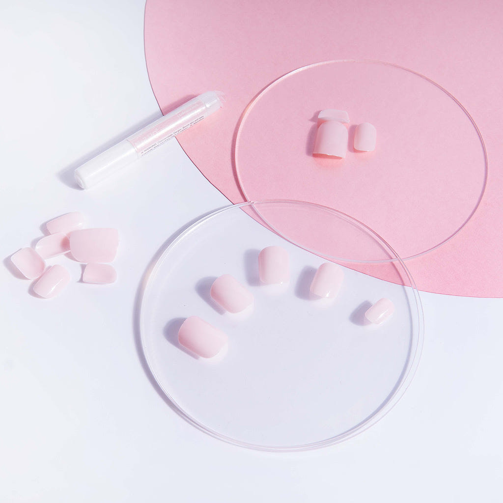 Nail HQ False Nails Square - Baby Pink (Lifestyle)