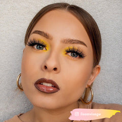 Peaches and Cream Faux Mink Lashes - Style No. 33 (Model Shot - lisaavisage)