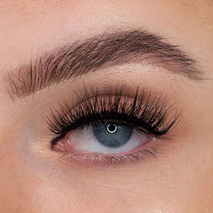 Peaches and Cream Faux Mink Lashes - Style No. 33 (Model Shot)