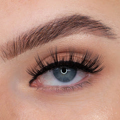 Peaches and Cream Faux Mink Lashes - Style No. 34 (Model Shot)