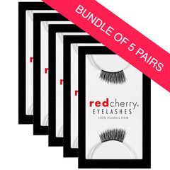 Red Cherry Demi Lashes Style #DS01 Charlie (BUNDLE OF 5 PAIRS)