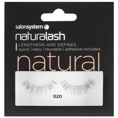 Salon System Strip Lashes - Salon System Naturalash 020 Black Natural