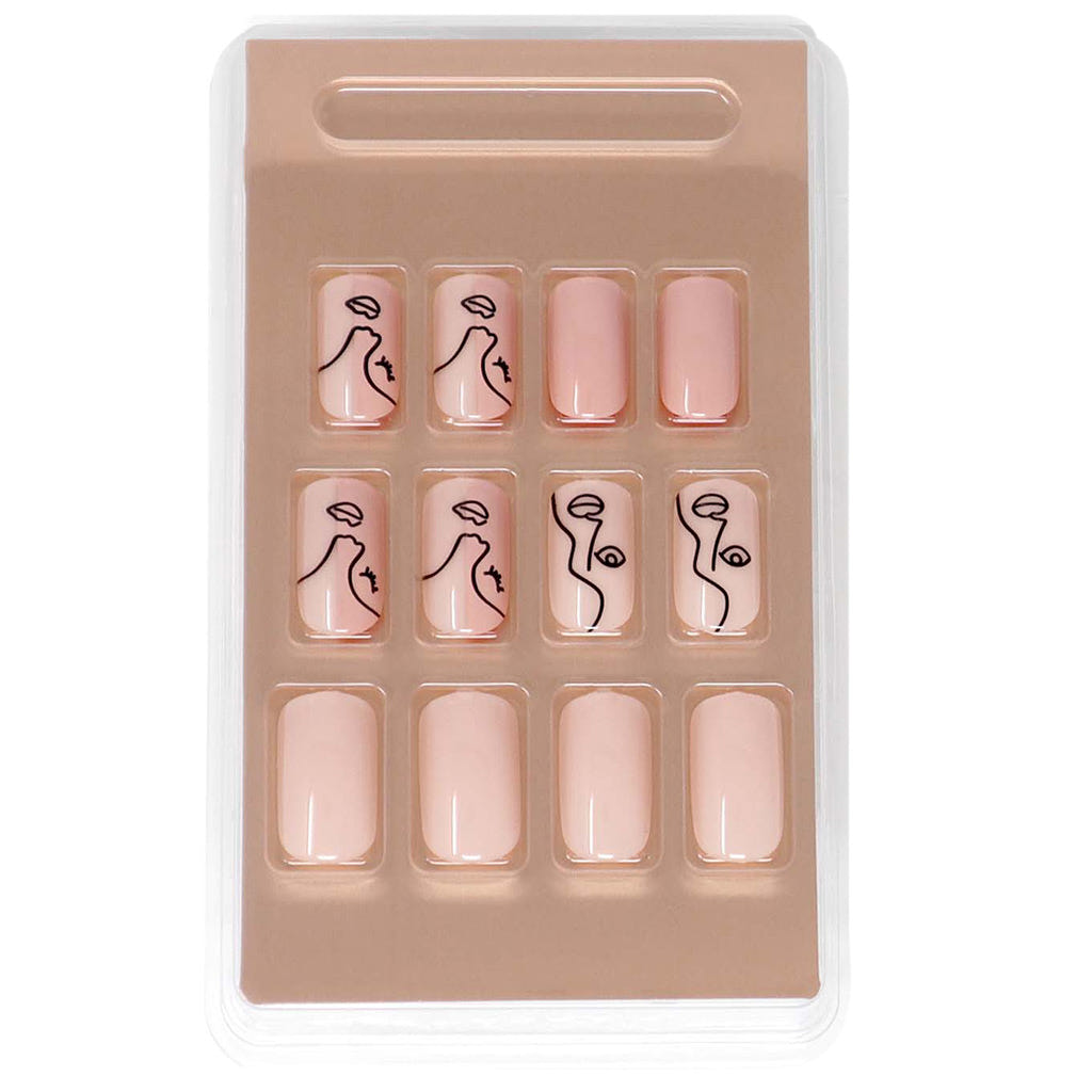 SOSU by SJ False Nails Square Medium Length - Two Faced (Loose)
