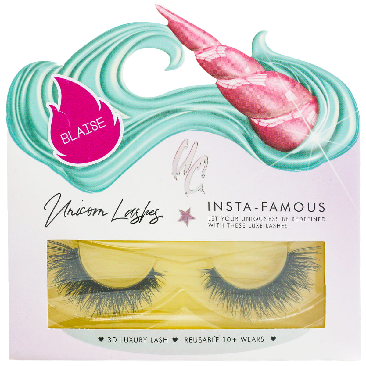 Unicorn Cosmetics 3D Faux Mink Lashes - Blaise (Packaging Shot)