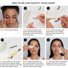 Velour Lash Clean Oil-Free Makeup Remover (How to with false lashes)