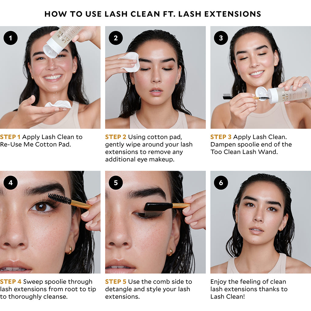 Velour Lash Clean Oil-Free Makeup Remover (How to with lash extensions)