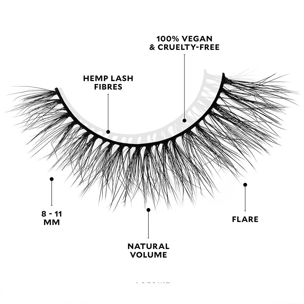 Velour Plant Fibre Lashes - Cloud Nine (Lash Scan with Measurements)